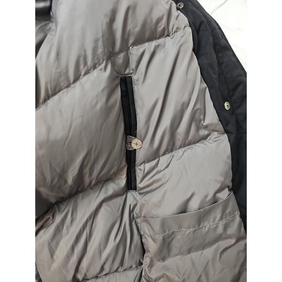 Lands End Puffer Jacket Parka Men's Size 3X Black Coat GooseDown Feathers Zip - Picture 9 of 9